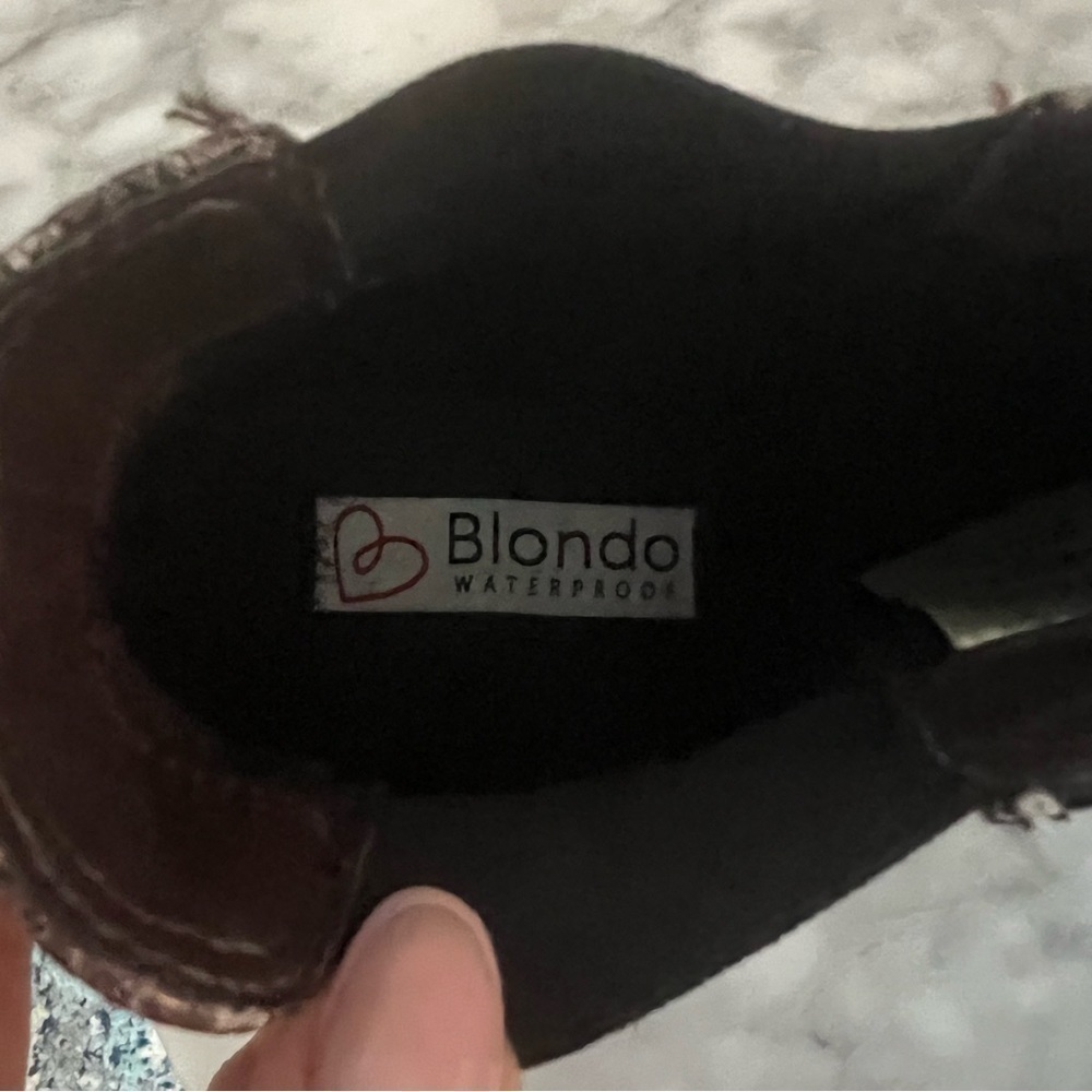 Blondo Boots Booties Waterproof Python Snakeskin … - image 8